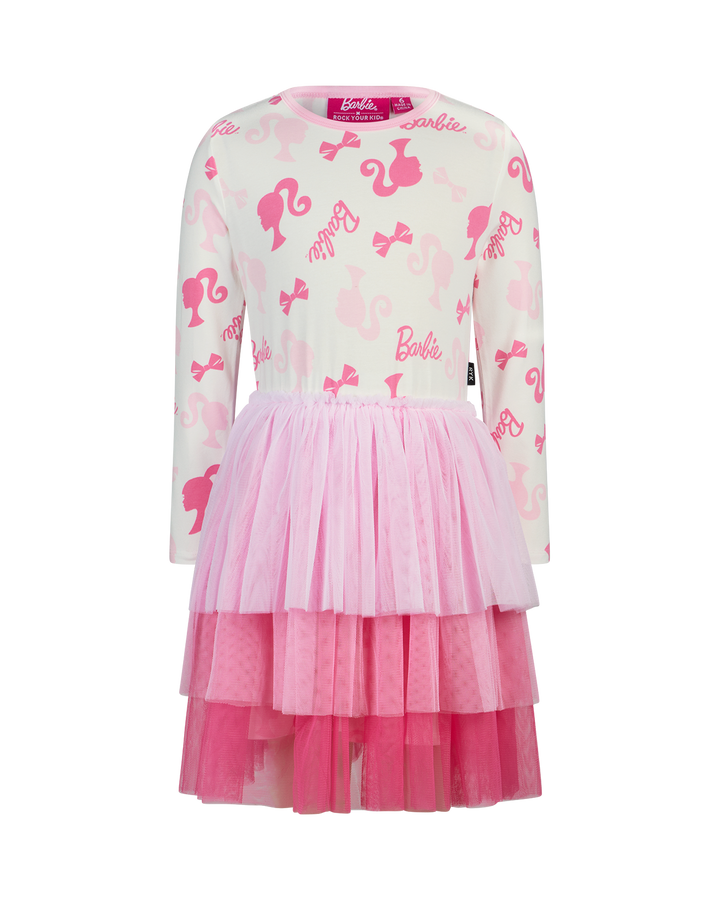 BARBIE ICON LONG SLEEVE TULLE DRESS