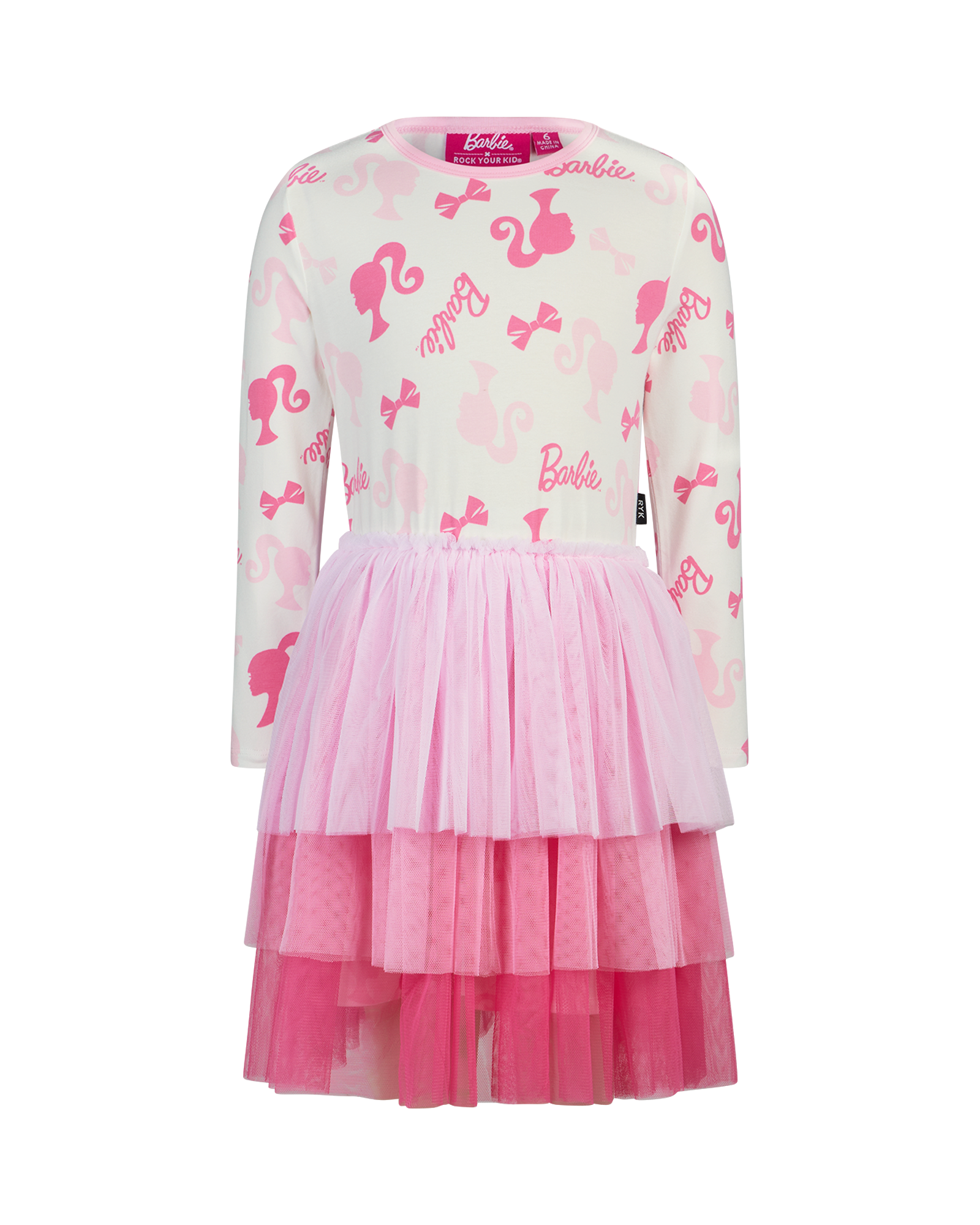 BARBIE ICON LONG SLEEVE TULLE DRESS