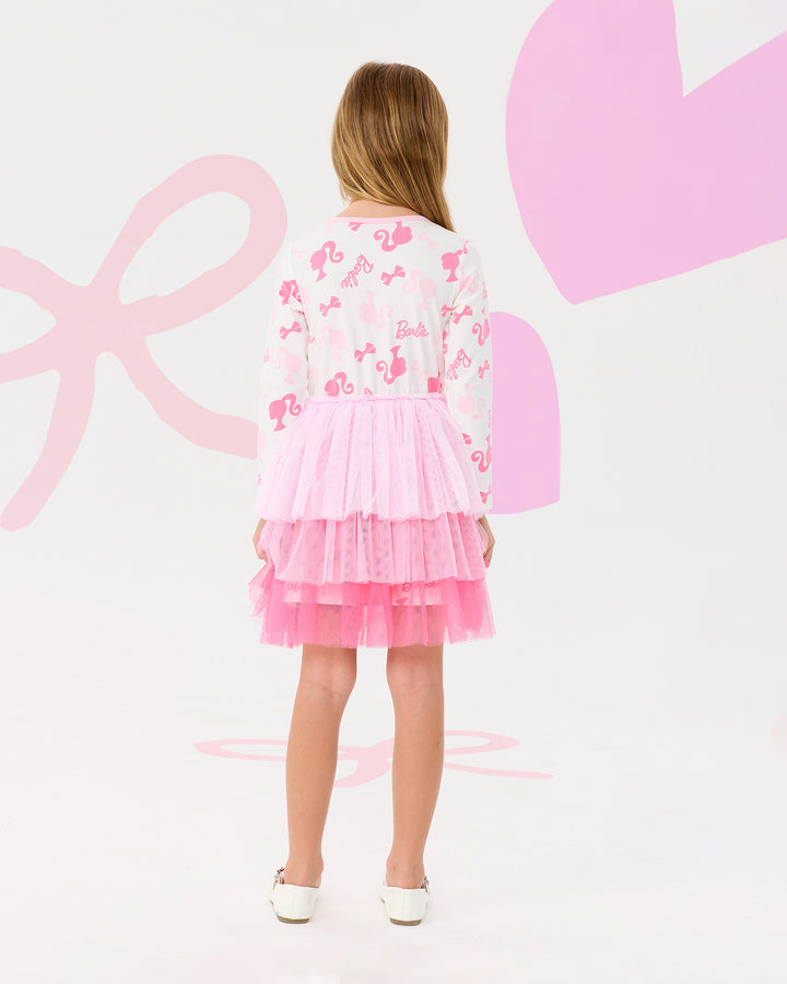 BARBIE ICON LONG SLEEVE TULLE DRESS