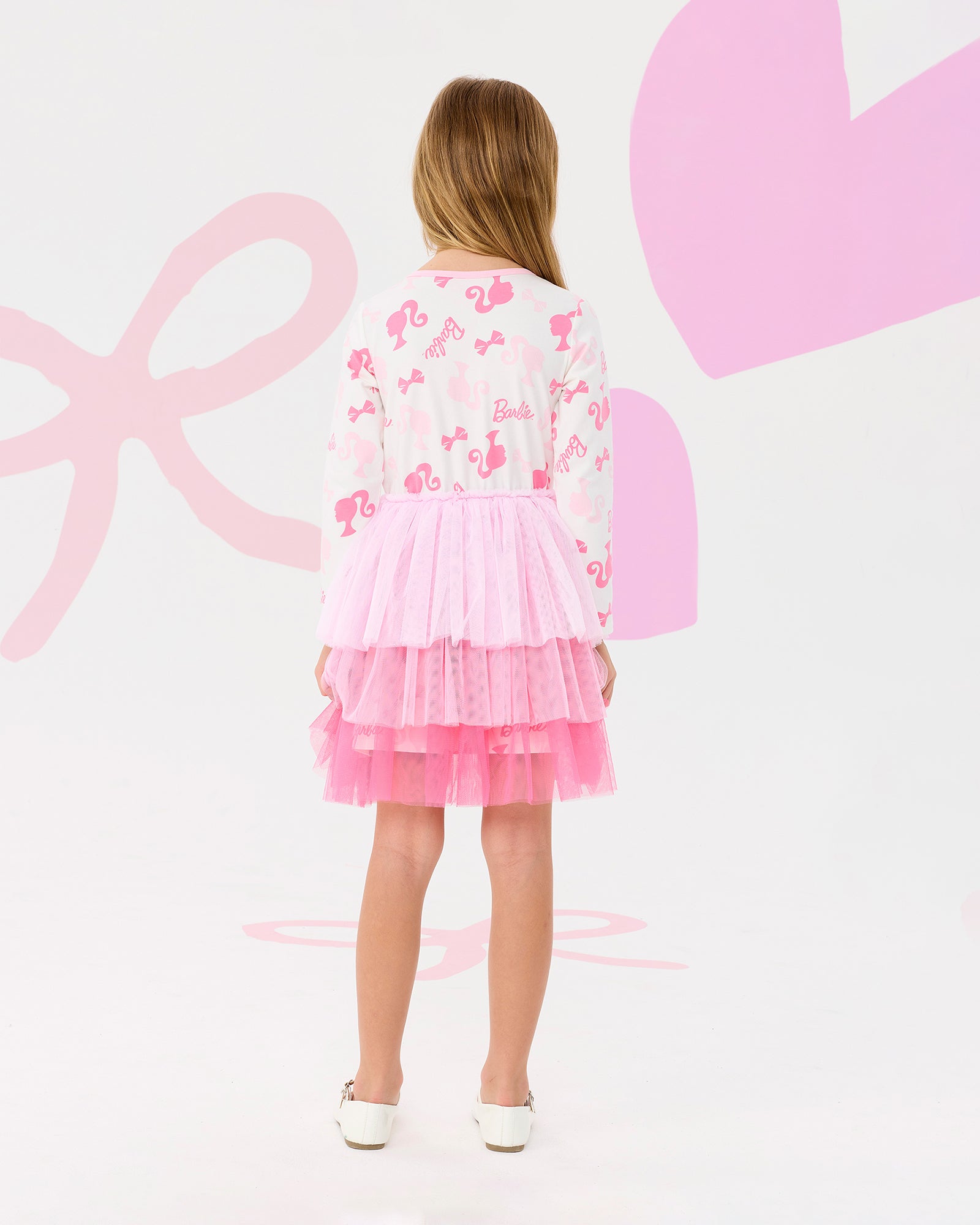 BARBIE ICON LONG SLEEVE TULLE DRESS