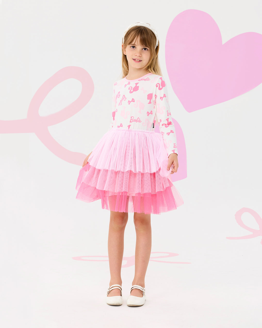 BARBIE ICON LONG SLEEVE TULLE DRESS | Rock Your Baby