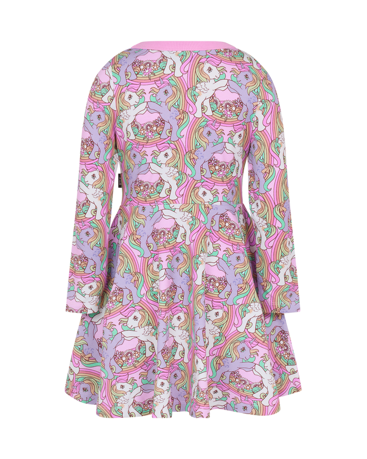 MY LITTLE PONY LONG SLEEVE WAISTED DRESS