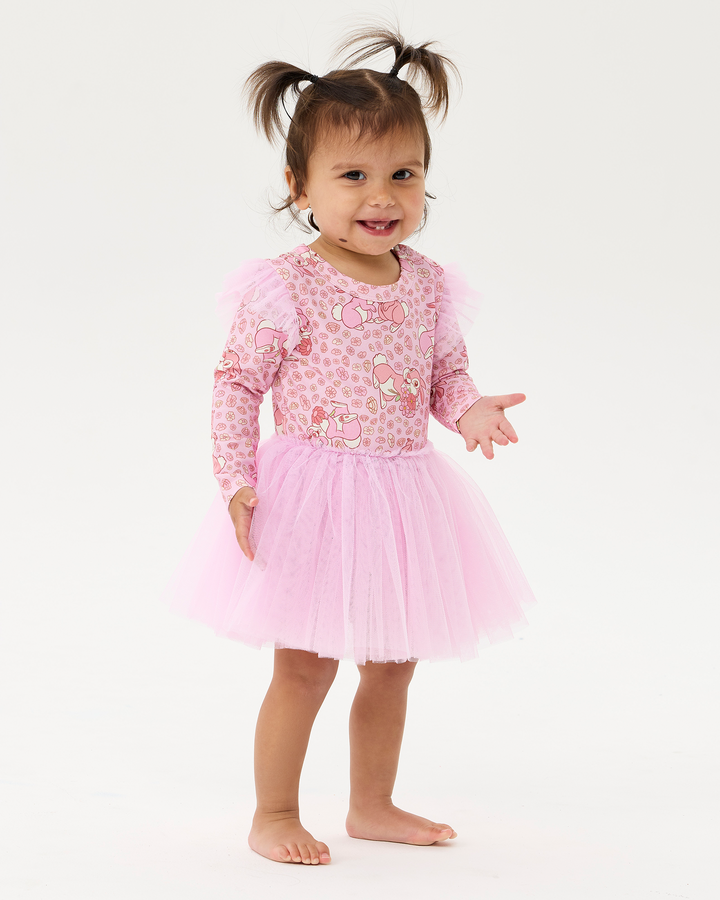 DISNEY THUMPER LONG SLEEVE BABY CIRCUS FRILL DRESS