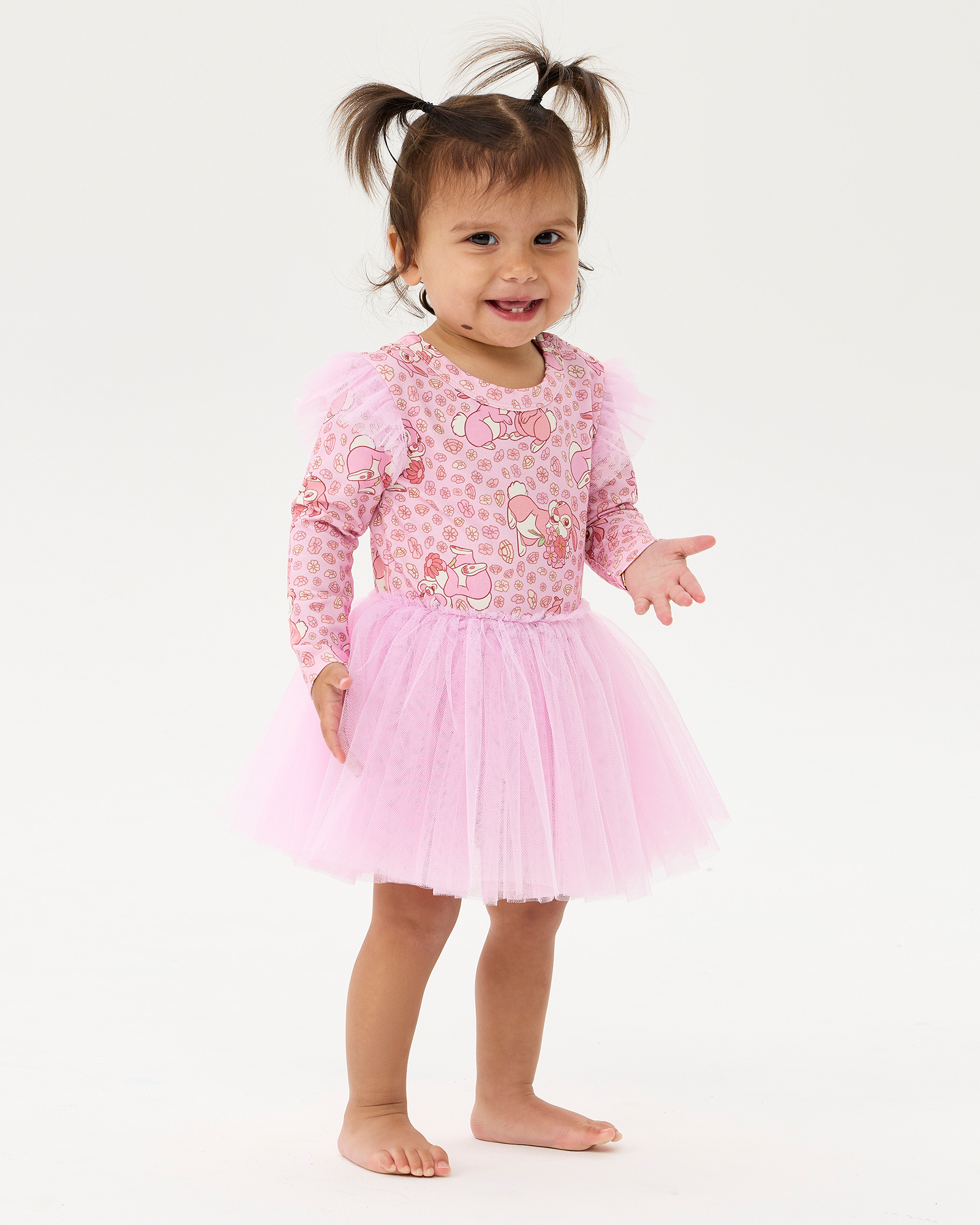 DISNEY THUMPER LONG SLEEVE BABY CIRCUS FRILL DRESS