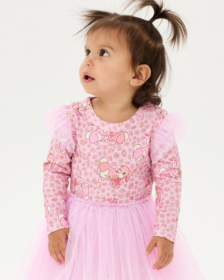 DISNEY THUMPER LONG SLEEVE BABY CIRCUS FRILL DRESS