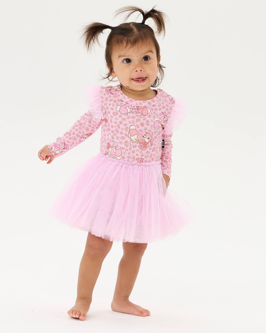 DISNEY THUMPER LONG SLEEVE BABY CIRCUS FRILL DRESS