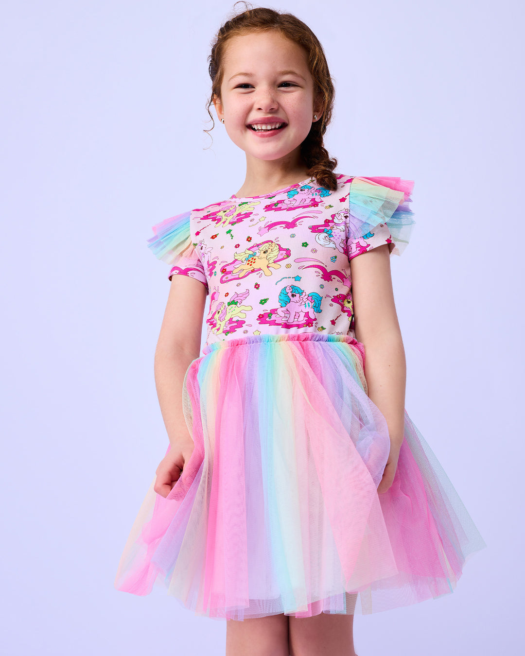 MY LITTLE PONY TULLE DRESS - RAINBOW