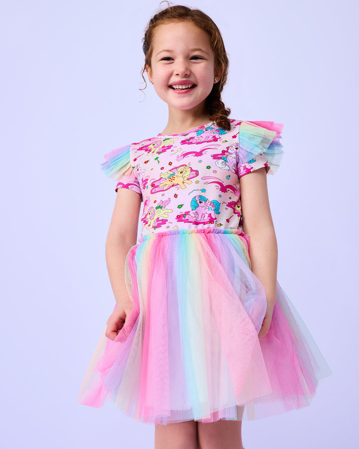 MY LITTLE PONY TULLE DRESS - RAINBOW