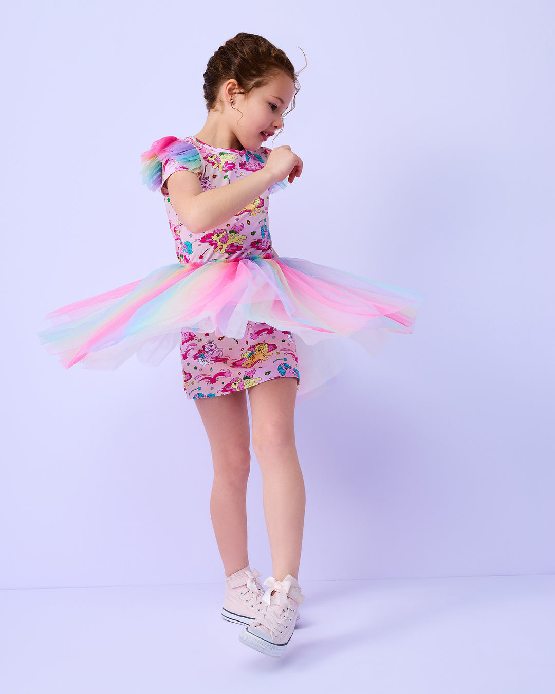 MY LITTLE PONY TULLE DRESS - RAINBOW