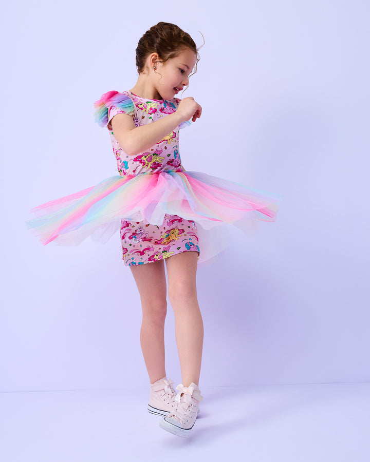 MY LITTLE PONY TULLE DRESS - RAINBOW