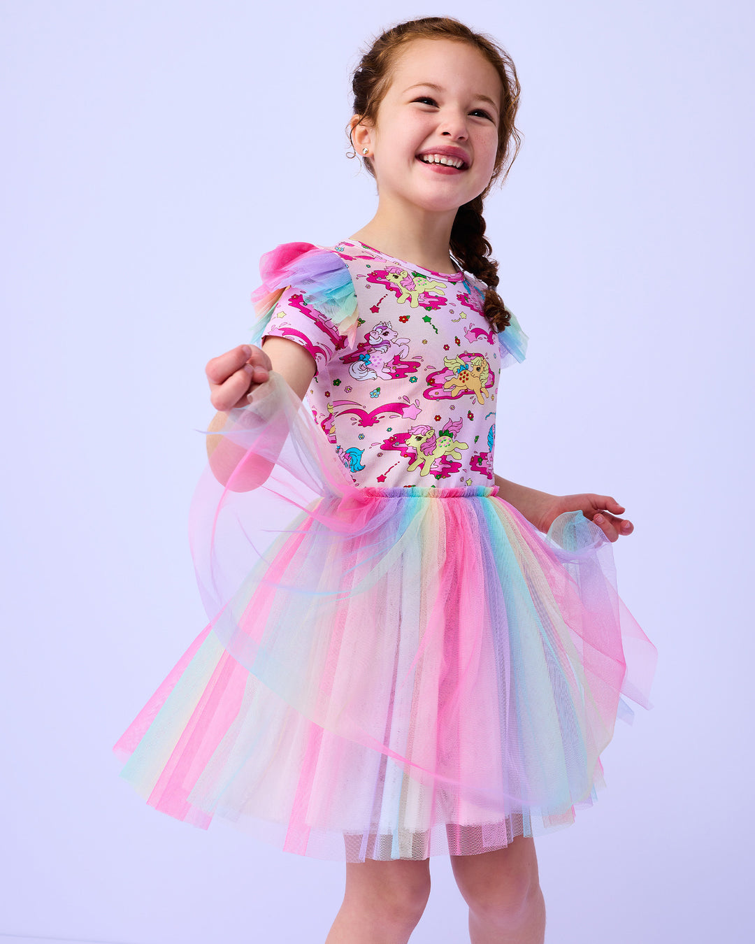 MY LITTLE PONY TULLE DRESS - RAINBOW