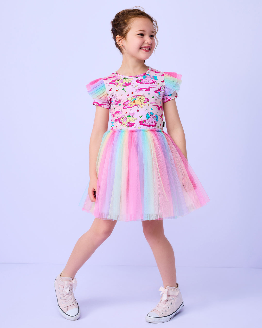 MY LITTLE PONY TULLE DRESS - RAINBOW