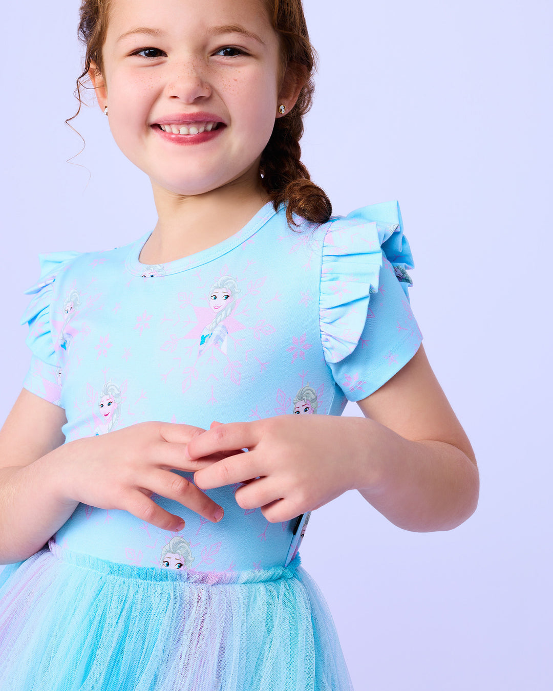 FROZEN RAINBOW DRESS IN OMBRE BLUE