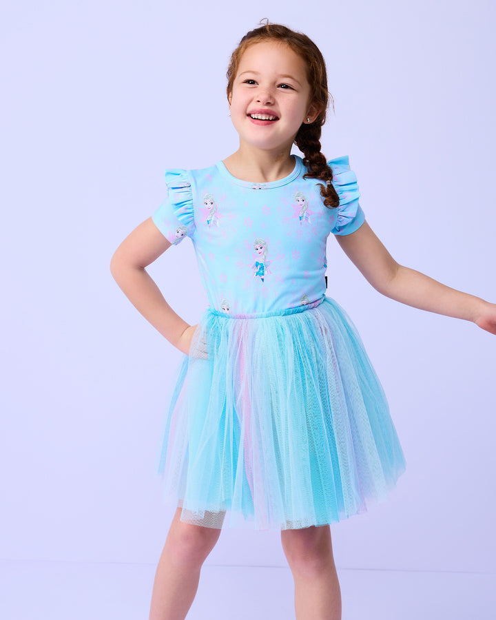 FROZEN RAINBOW DRESS IN OMBRE BLUE