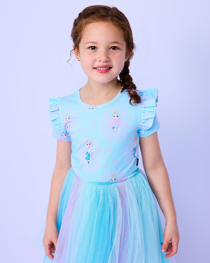 FROZEN RAINBOW DRESS IN OMBRE BLUE