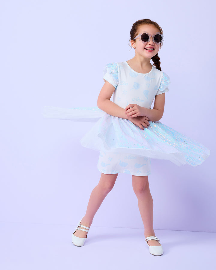 FROZEN SPARKLE DRESS IN ICE