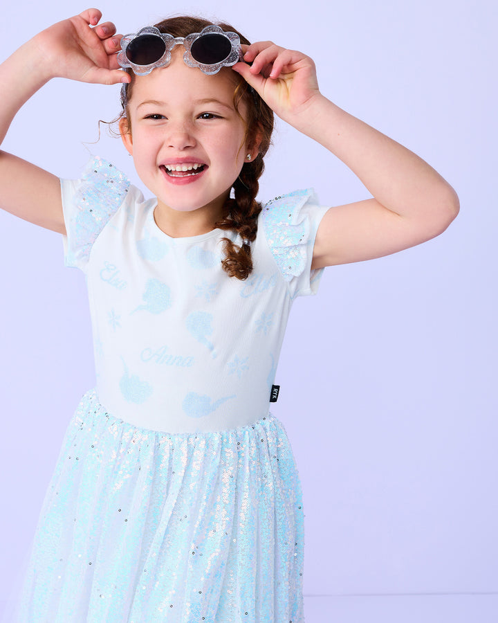 FROZEN SPARKLE DRESS IN ICE