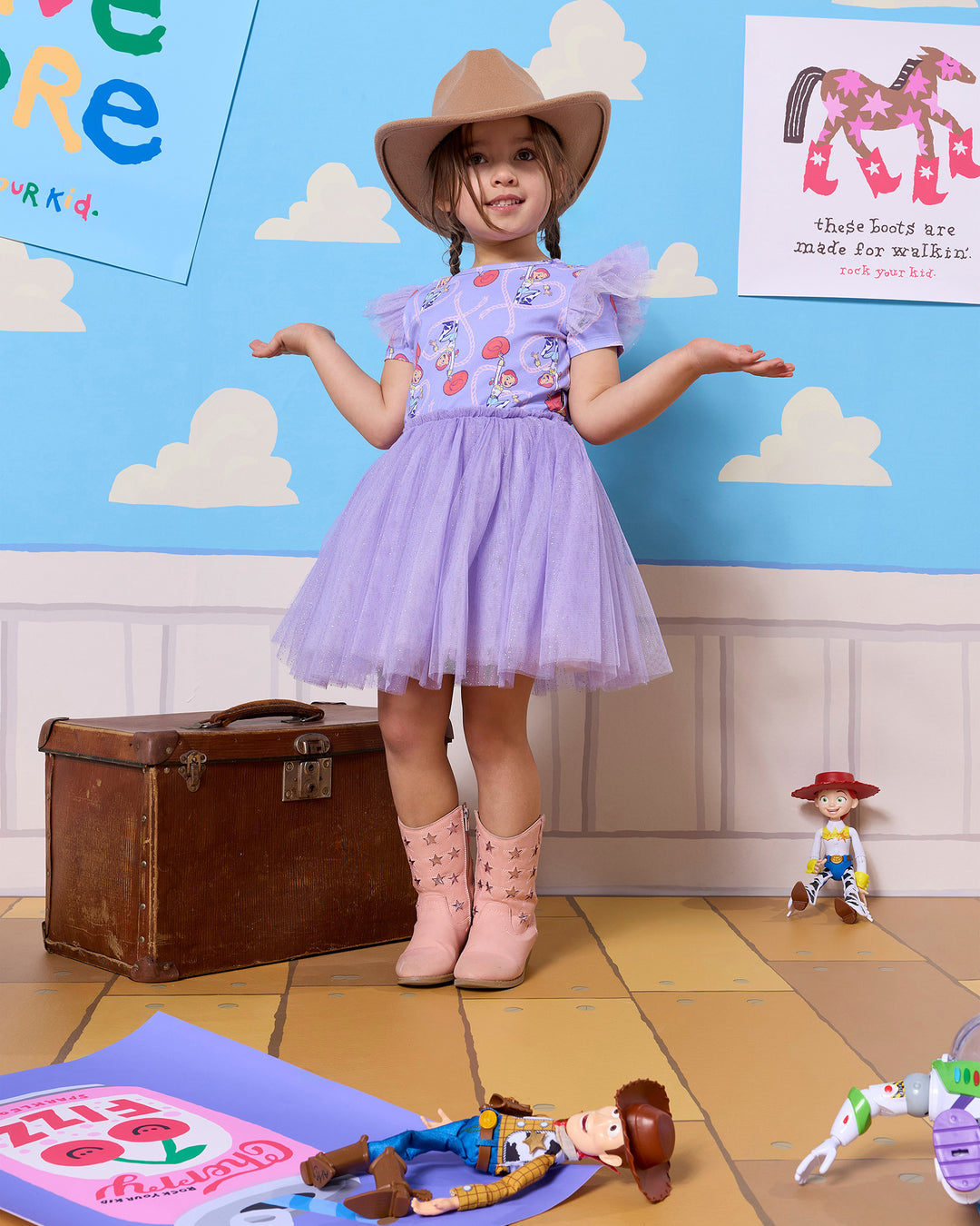 TOY STORY TULLE DRESS - PURPLE