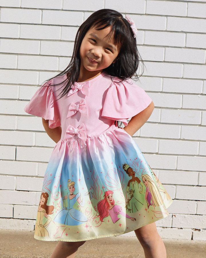 DISNEY PRINCESS BOW DRESS IN OMBRE