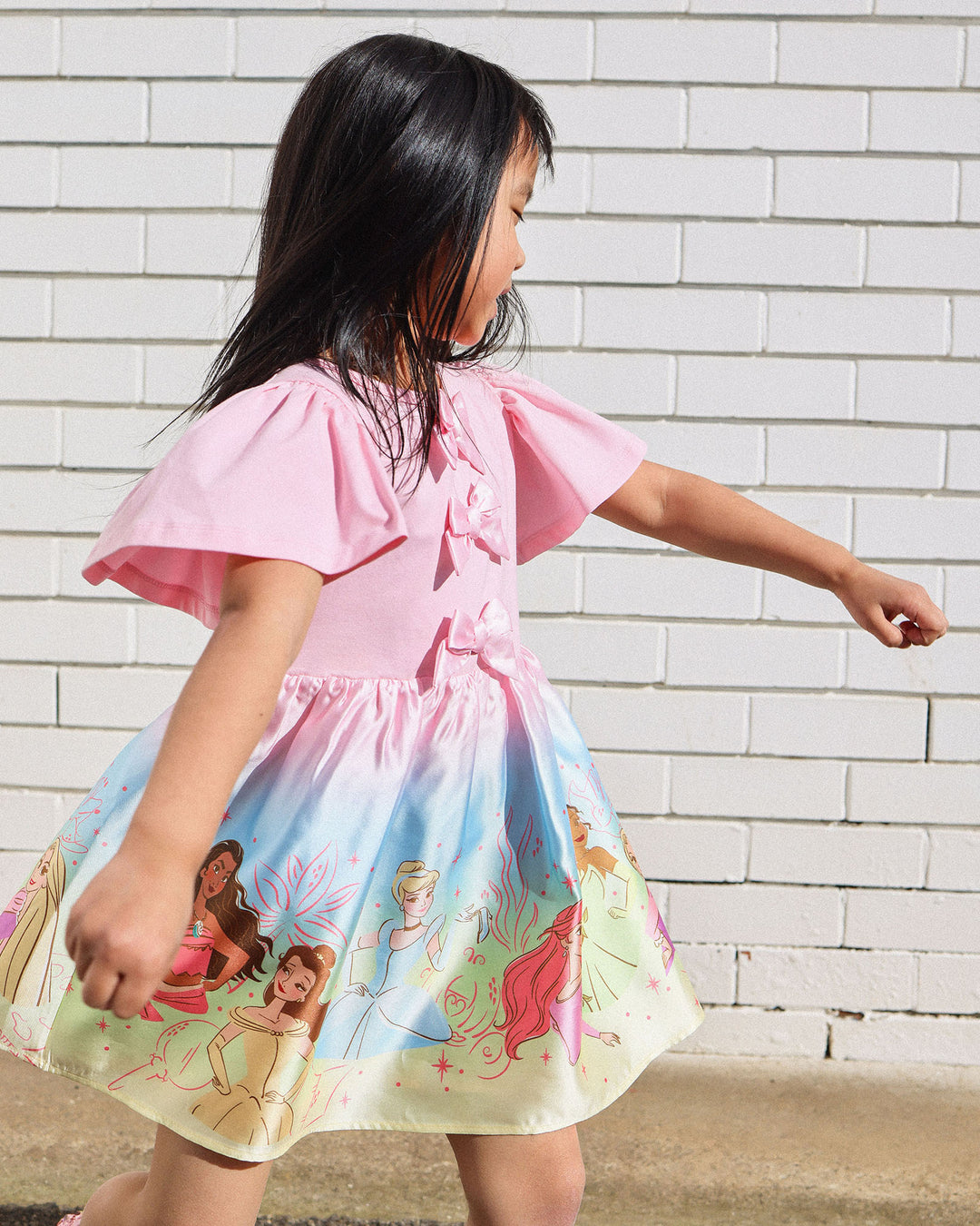 DISNEY PRINCESS BOW DRESS IN OMBRE