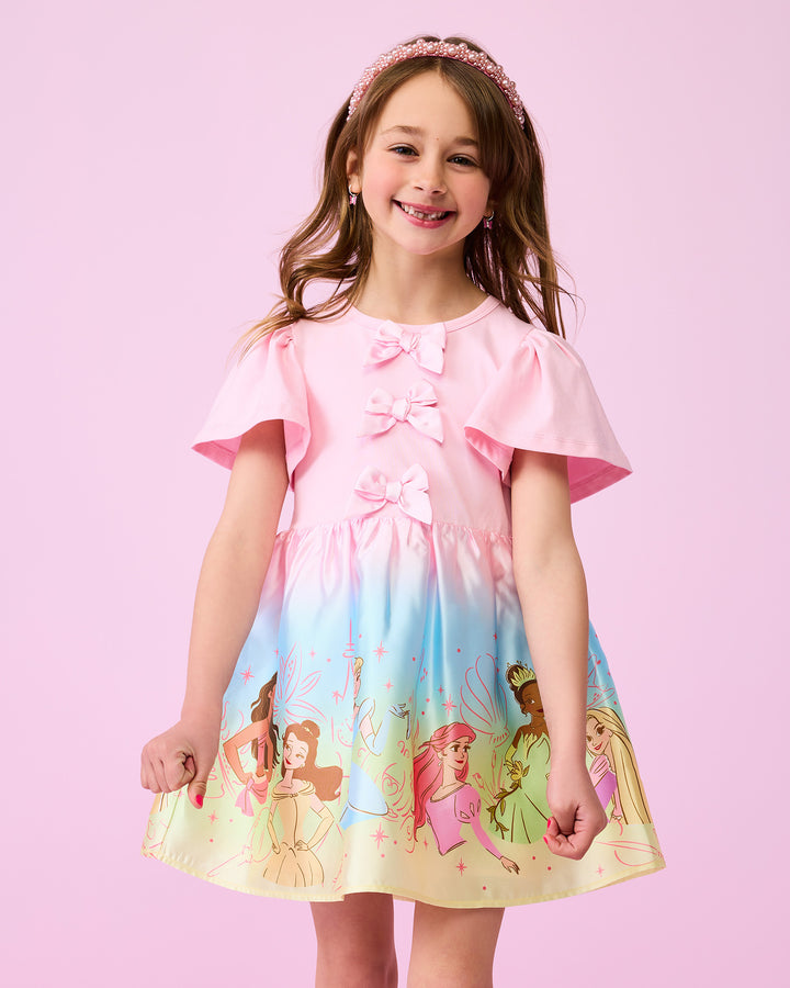 DISNEY PRINCESS BOW DRESS IN OMBRE