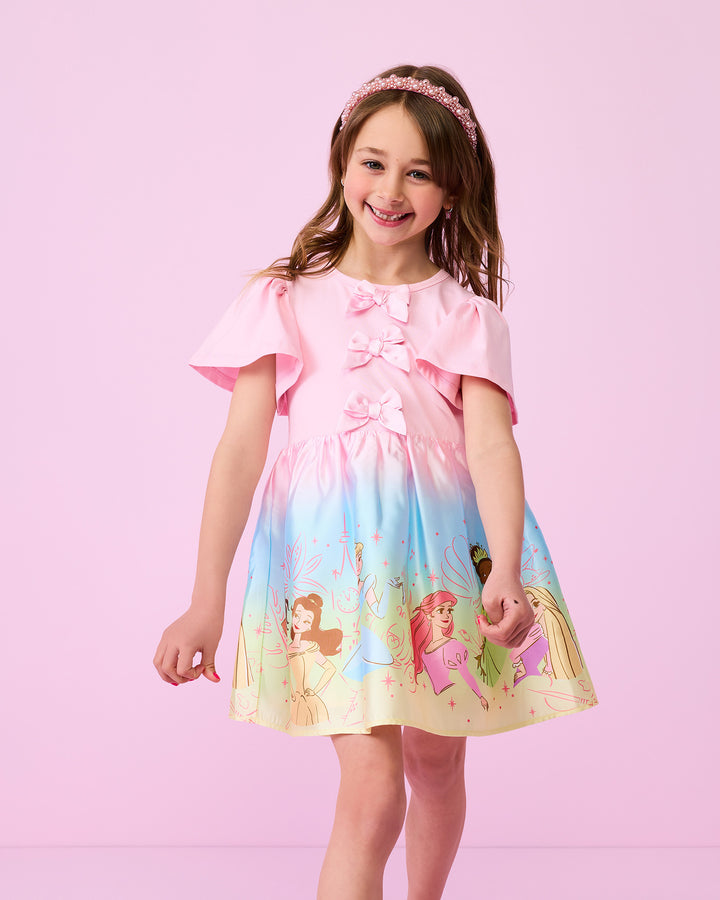 DISNEY PRINCESS BOW DRESS IN OMBRE