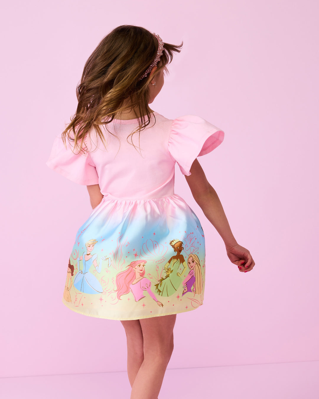 DISNEY PRINCESS BOW DRESS IN OMBRE