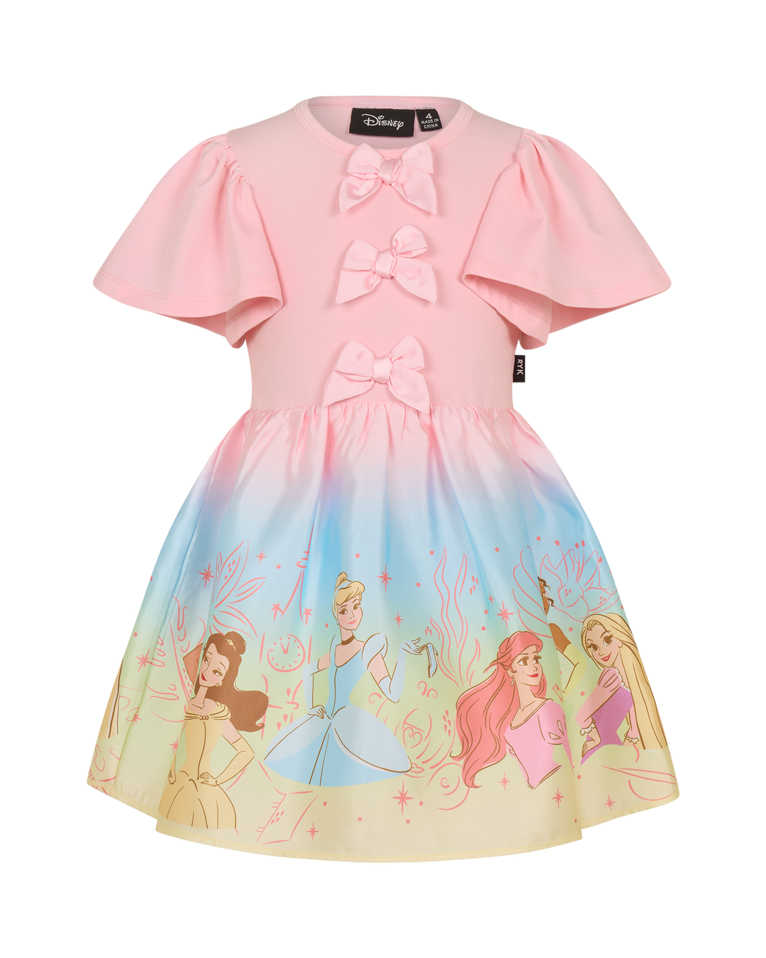DISNEY PRINCESS BOW DRESS IN OMBRE