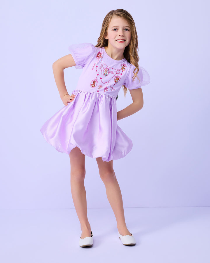 DISNEY PRINCESS BUBBLE DRESS IN PURPLE