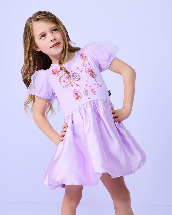 DISNEY PRINCESS BUBBLE DRESS IN PURPLE
