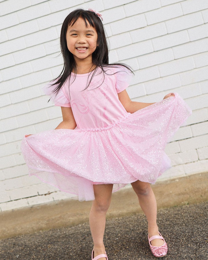 DISNEY PRINCESS SPARKLE DRESS IN PINK