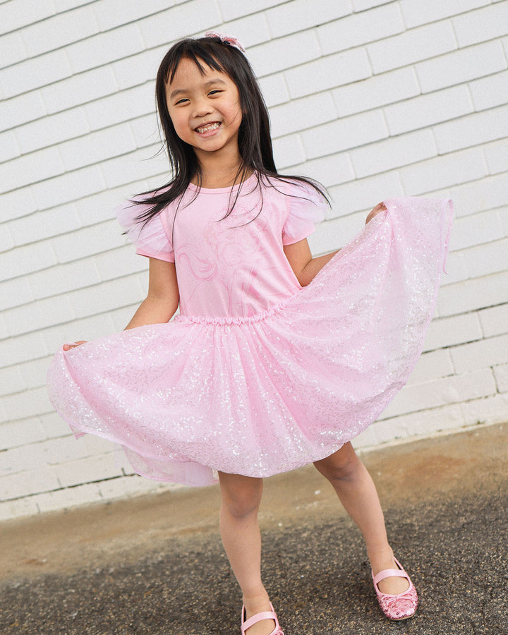 DISNEY PRINCESS SPARKLE DRESS IN PINK