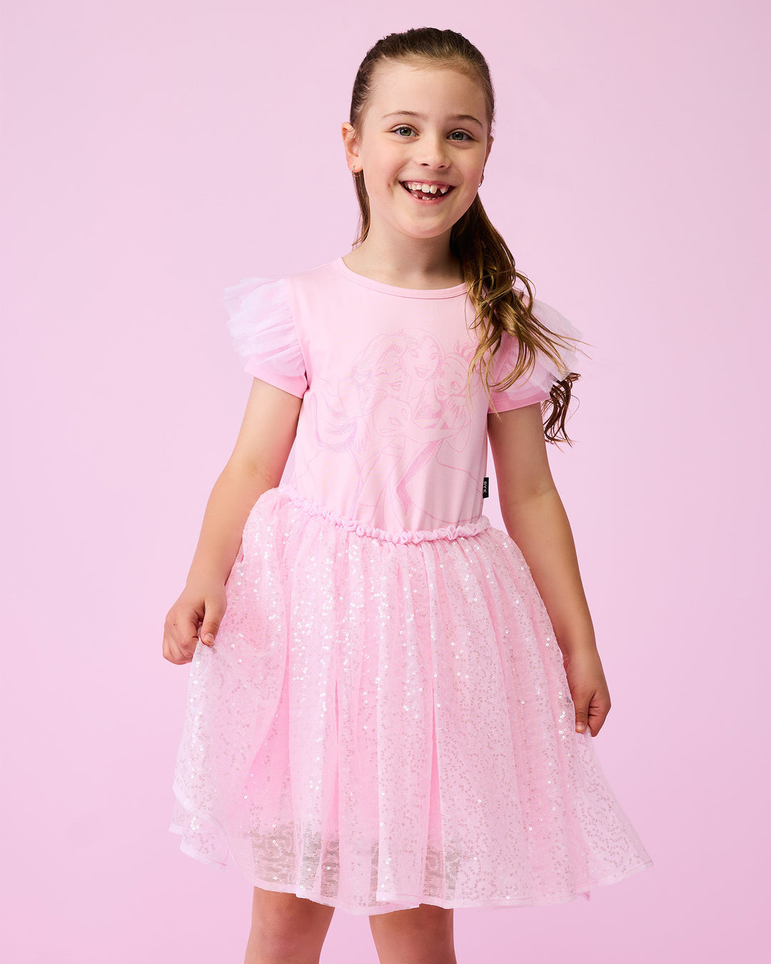 DISNEY PRINCESS SPARKLE DRESS IN PINK
