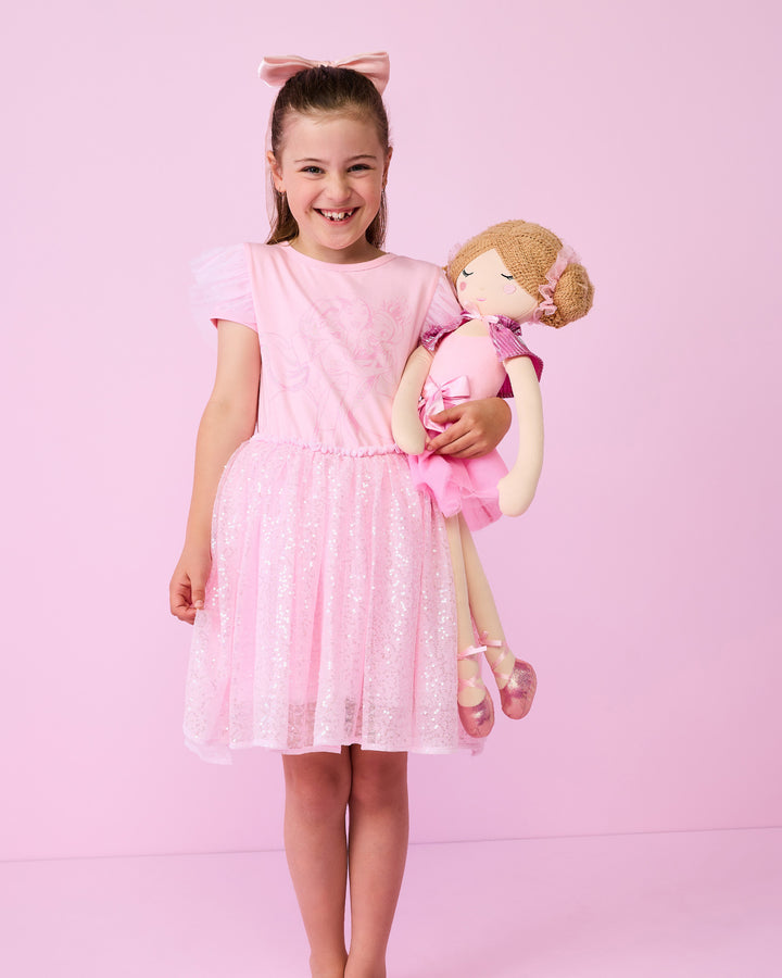 DISNEY PRINCESS SPARKLE DRESS IN PINK