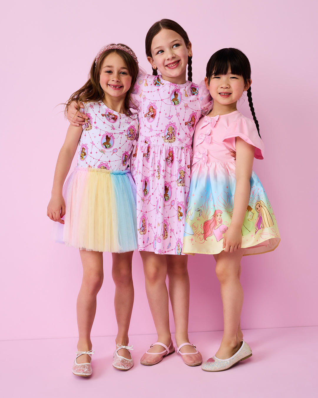 DISNEY PRINCESS TUTU DRESS IN RAINBOW