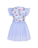 TOY STORY GINGHAM DRESS - LIGHT BLUE