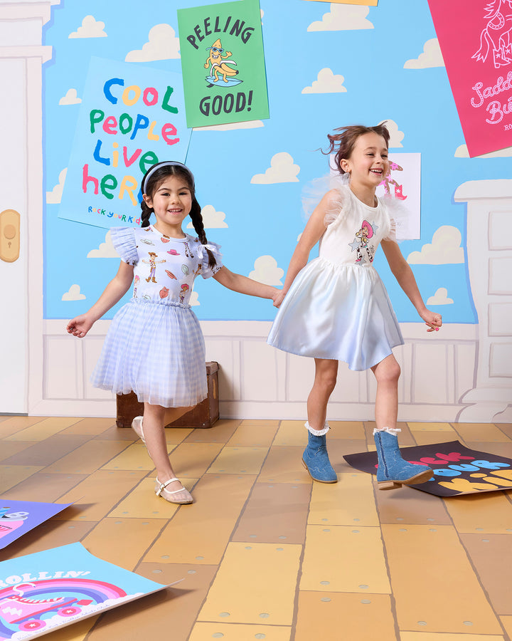 TOY STORY OMBRE DRESS - OMBRE BLUE