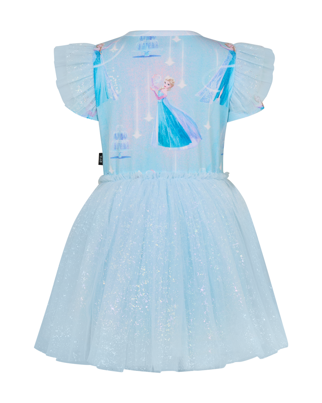 FROZEN TULLE DRESS IN AQUA SKY