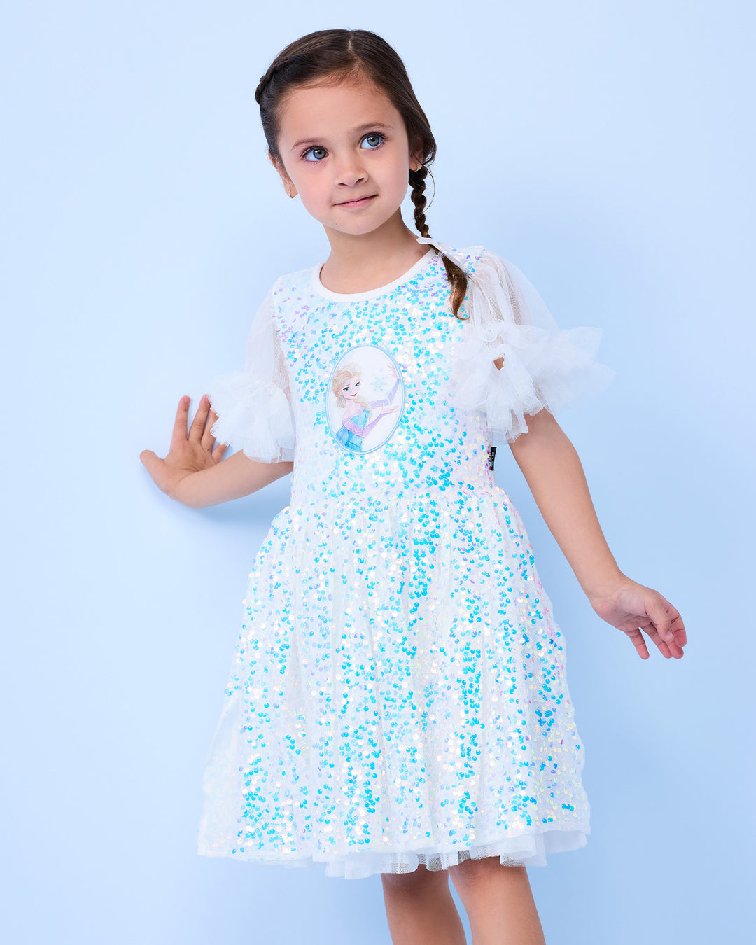 FROZEN SPARKLE DRESS IN IRIDESCENT