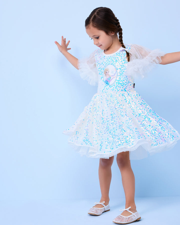 FROZEN SPARKLE DRESS IN IRIDESCENT