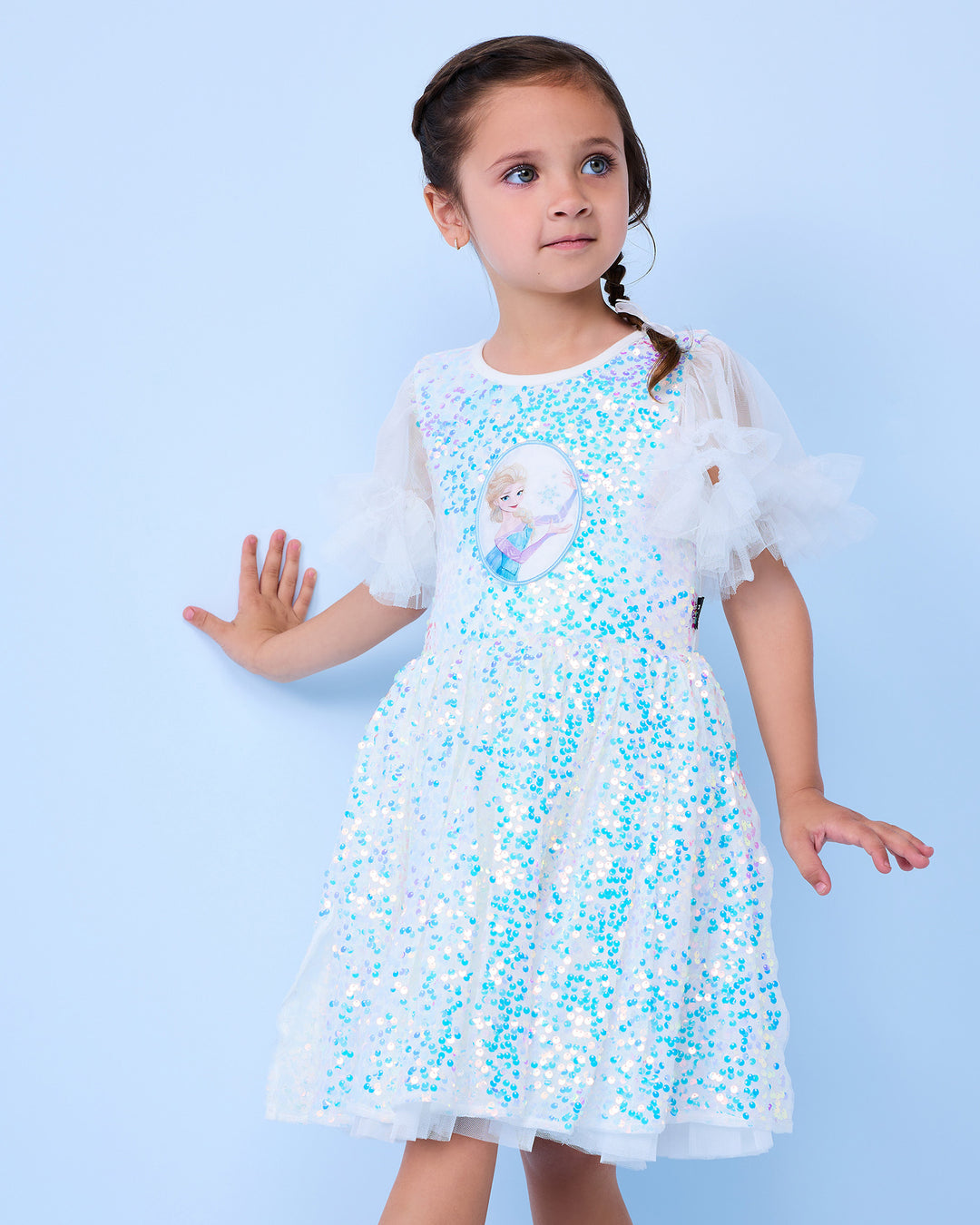FROZEN SPARKLE DRESS IN IRIDESCENT