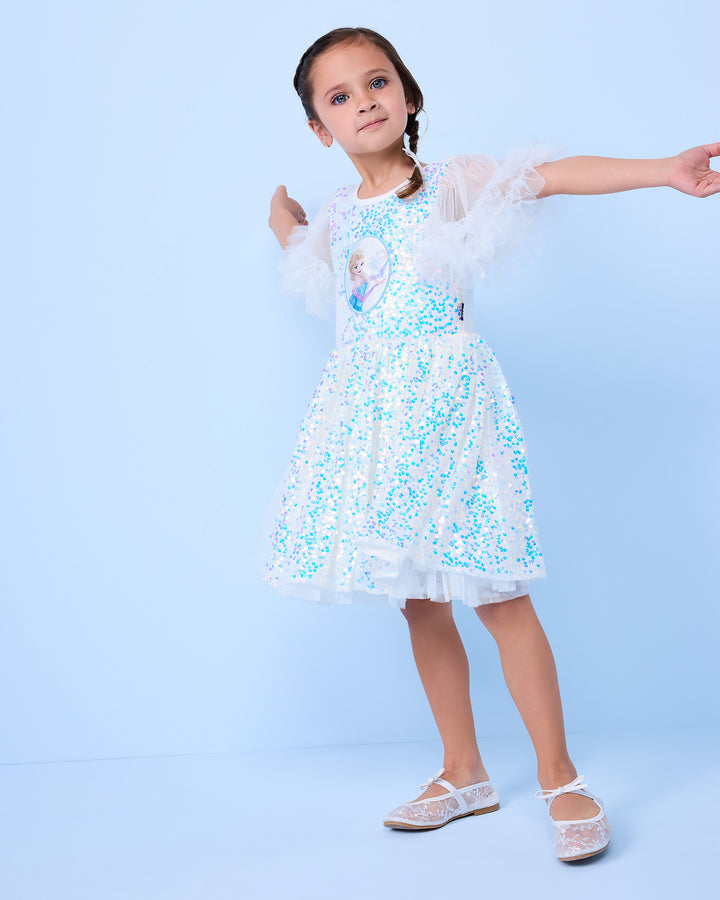 FROZEN SPARKLE DRESS IN IRIDESCENT