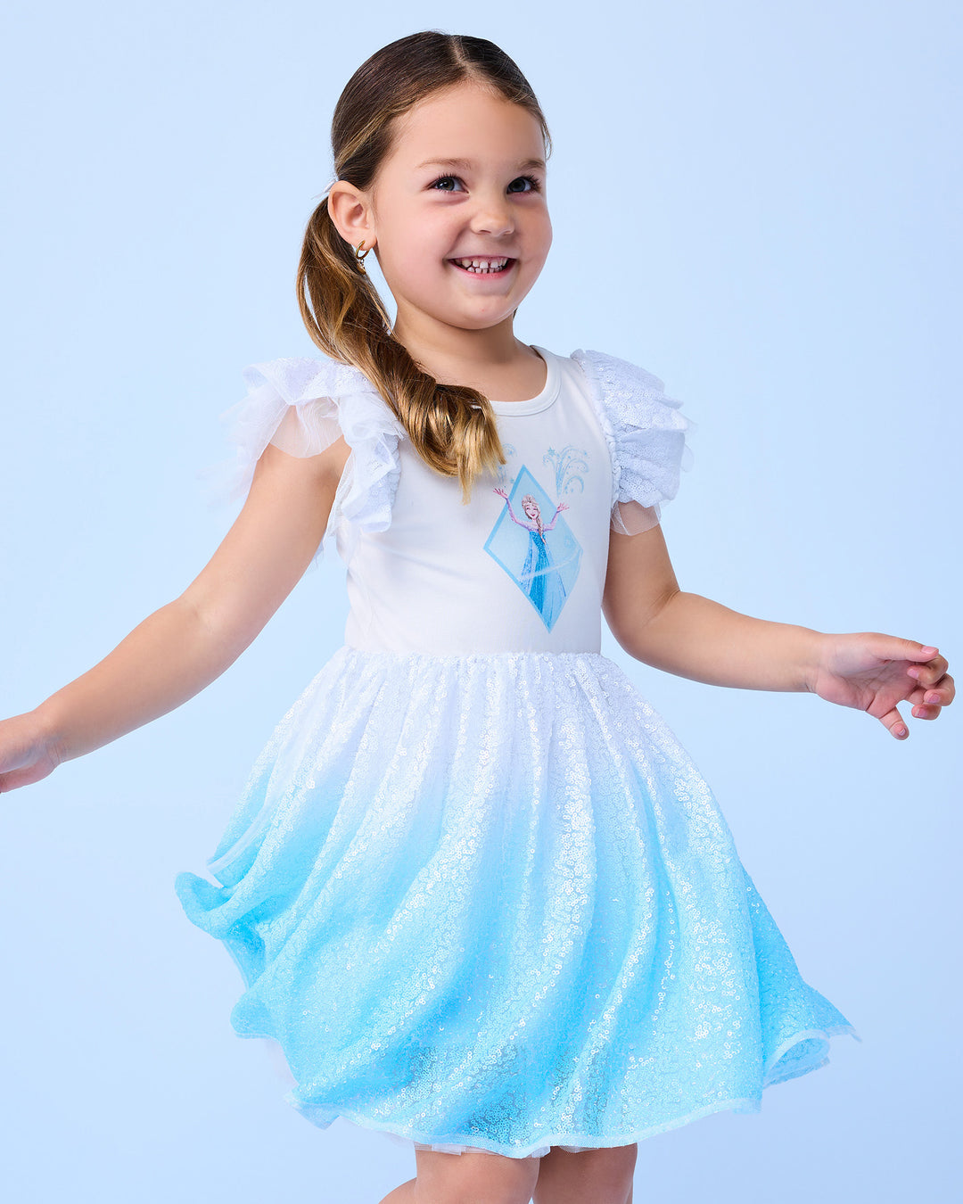 FROZEN SEQUIN DRESS IN ICE