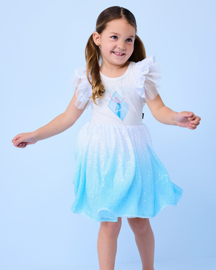 FROZEN SEQUIN DRESS IN ICE