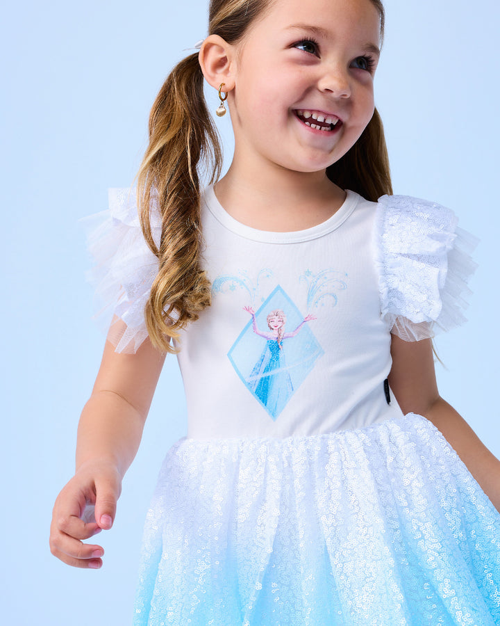 FROZEN SEQUIN DRESS IN ICE