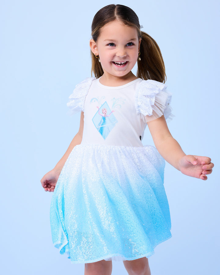 FROZEN SEQUIN DRESS IN ICE