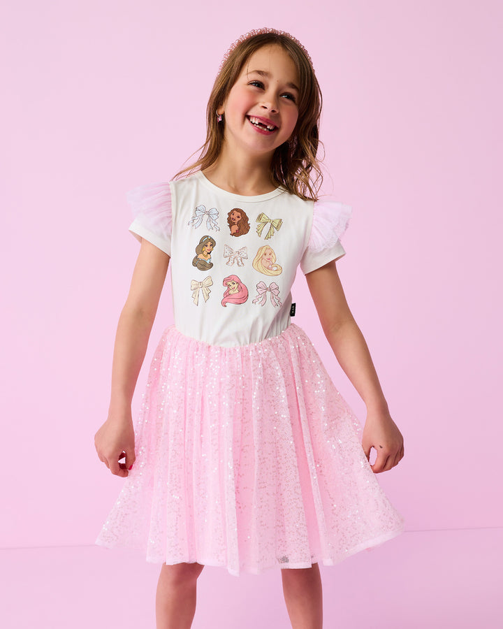 DISNEY PRINCESS LOW WAISTED DRESS IN WHITE