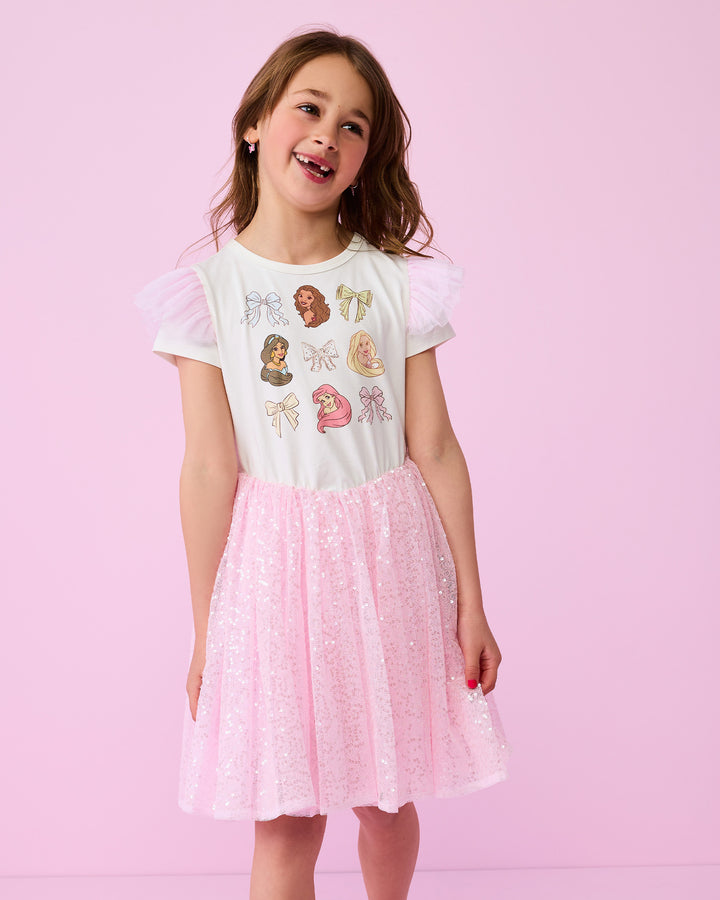 DISNEY PRINCESS LOW WAISTED DRESS IN WHITE