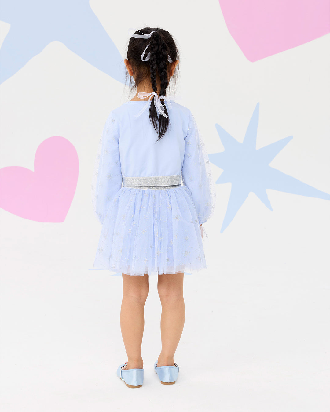 FROZEN ELSA GLITTER DRESS SET