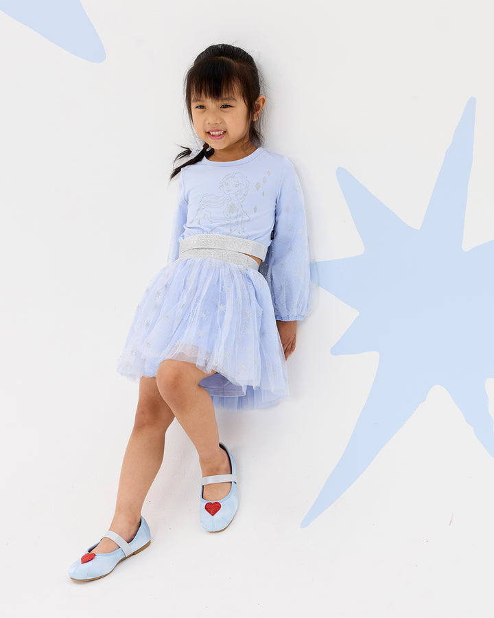 FROZEN ELSA GLITTER DRESS SET